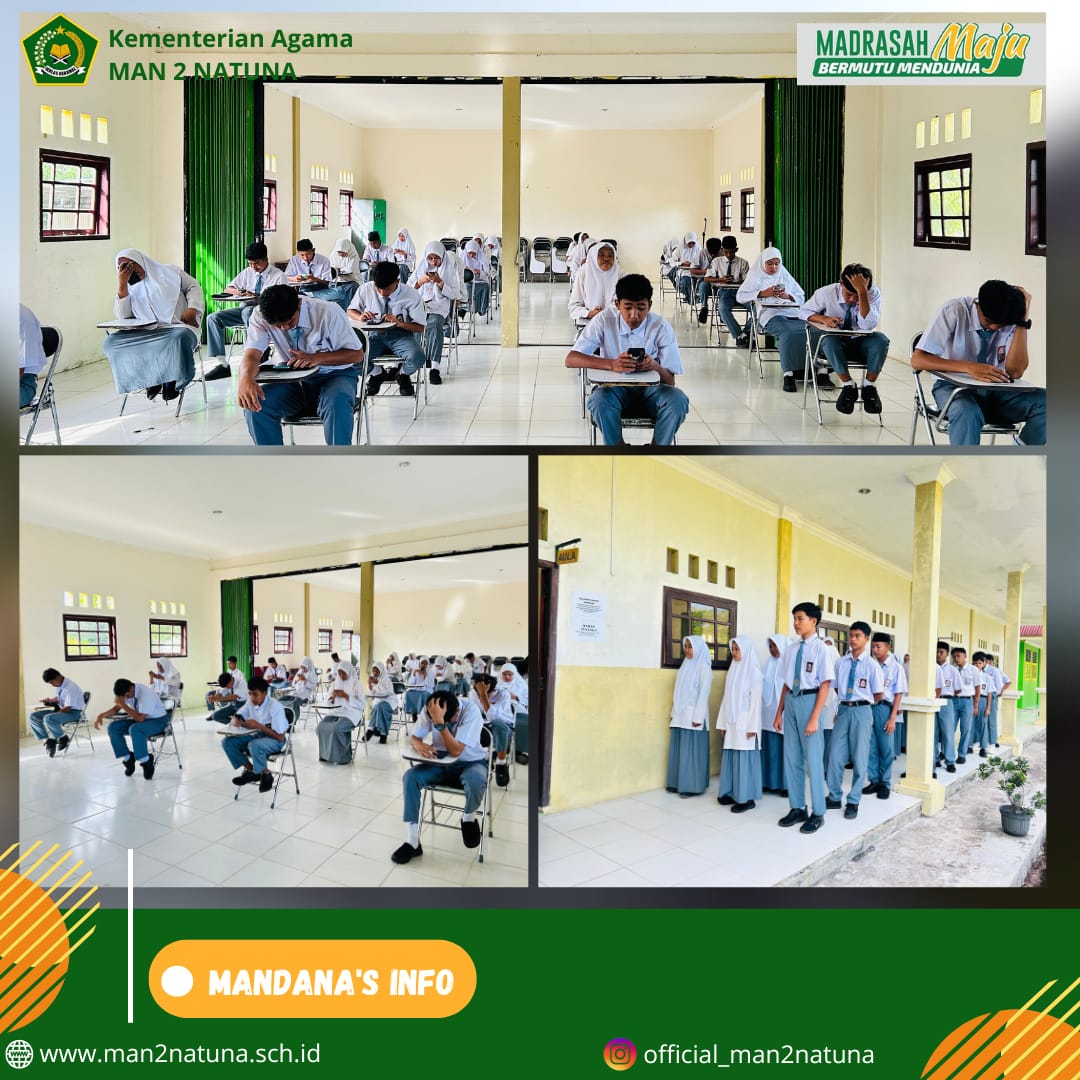 ASAS Genap 2026 Dimulai, Siswa MAN 2 Natuna Jalani Ujian dengan Semangat dan Disiplin